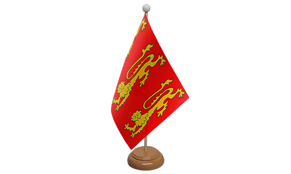 King Richard 1st Small Flag With Wooden Stand